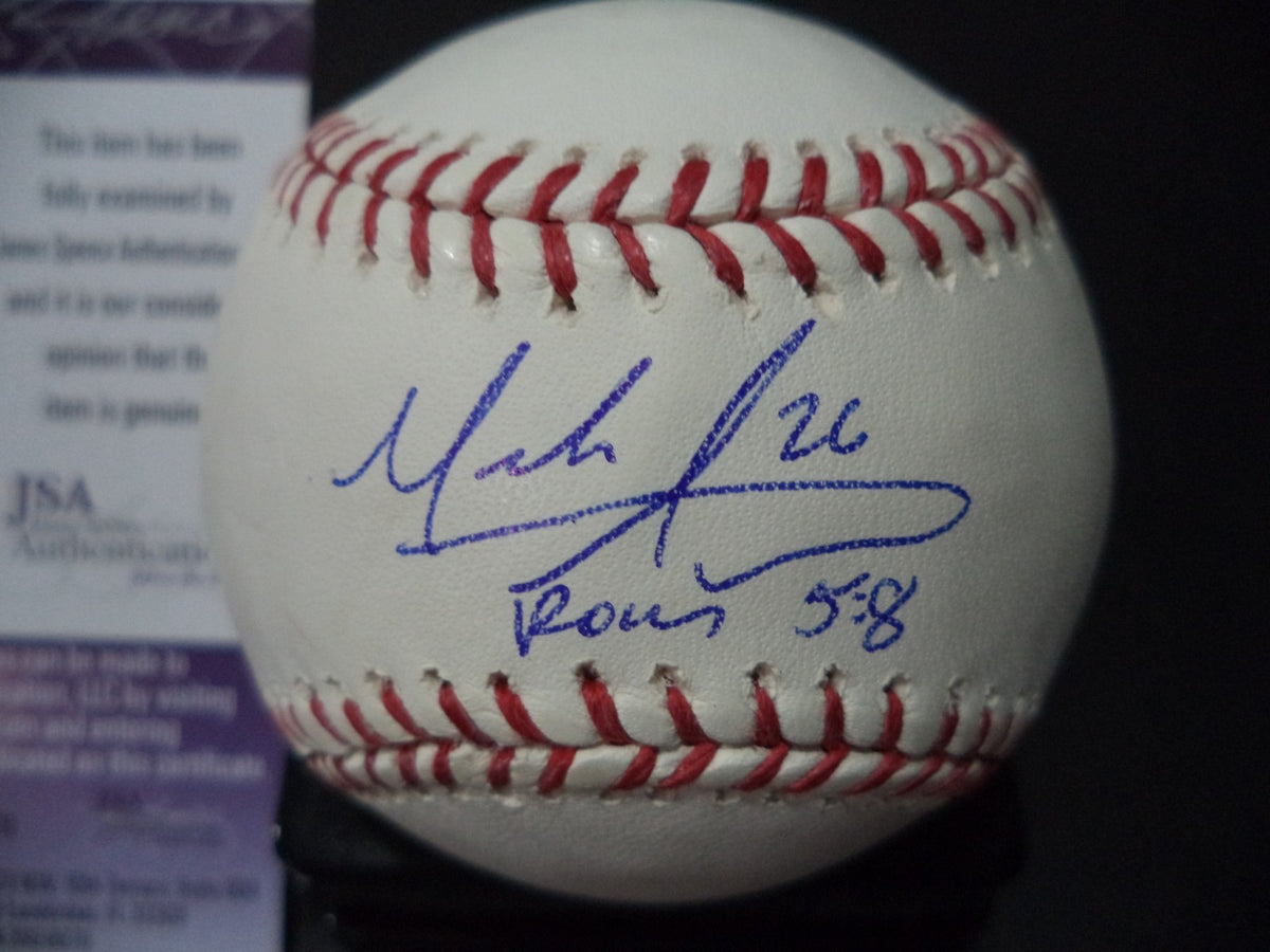 MARK APPEL HOUSTON ASTROS SIGNED AUTOGRAPHED ROMLB BASEBALL JSA COA #L38790