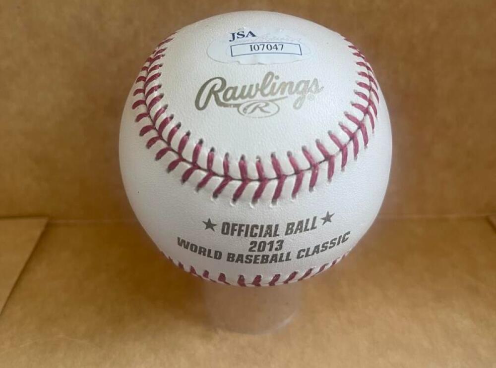 ERIC HOSMER ROYALS SIGNED RARE 2013 WBC  BASEBALL JSA AUTH