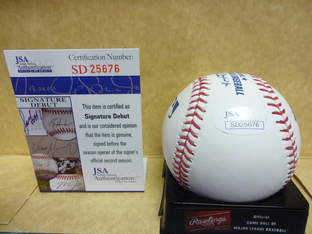 NICK GORDON MINNESOTA TWINS SIGNATURE DEBUT SIGNED M.L BASEBALL JSA SD25676