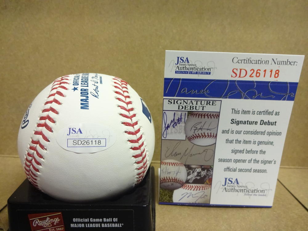JOSE DELEON LOS ANGELES DODGERS SIGNED M.L. BASEBALL JSA SD26118