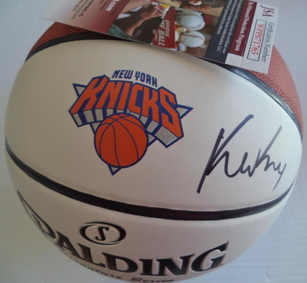 KEVIN  KNOX NEW YORK KNICKS SIGNED AUTO LOGO BASKETBALL ROOKIE JSA WPP071765