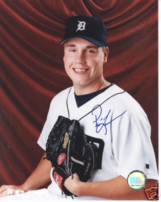 PRESTON LARRISON DETROIT TIGERS SIGNED 8X10 PHOTO W/COA