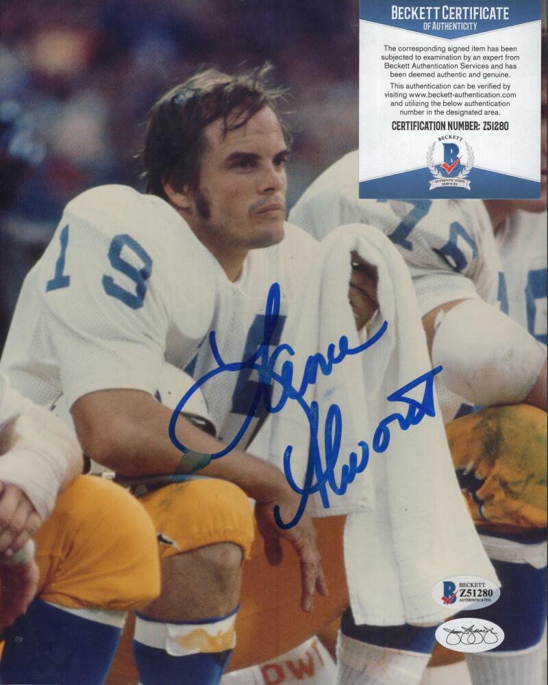LANCE ALWORTH SAN DIEGO CHARGERS JSA SIGNED 8X10 PHOTO JSA BSA Z51280