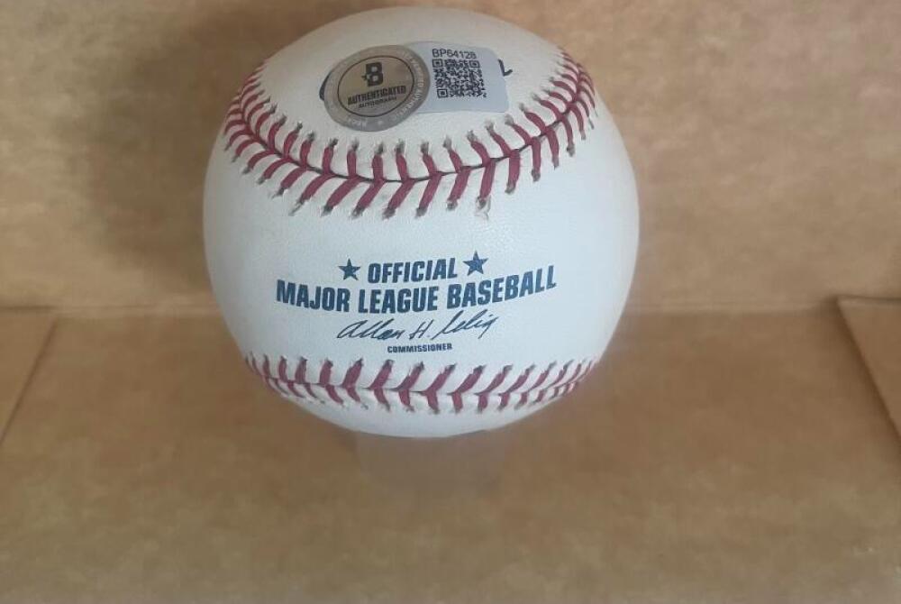 TKASHI SAITO LA DODGERS SIGNED AUTOGRAPHED M.L. BASEBALL BECKETT AUTH