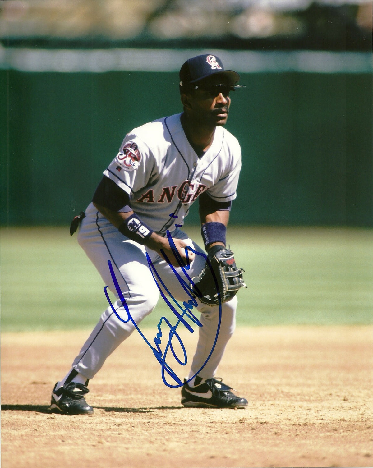 TONY PHILLIPS CALIFORNIA ANGELS SIGNED AUTOGRAPHED 8x10 PHOTO W/COA  INFIELD