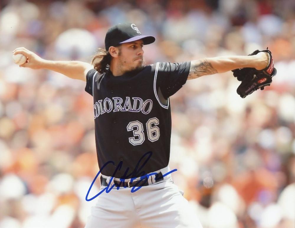 CHRISTIAN BERGMAN  COLORADO ROCKIES SIGNED AUTOGRAPHED 8x10 PHOTO W/COA