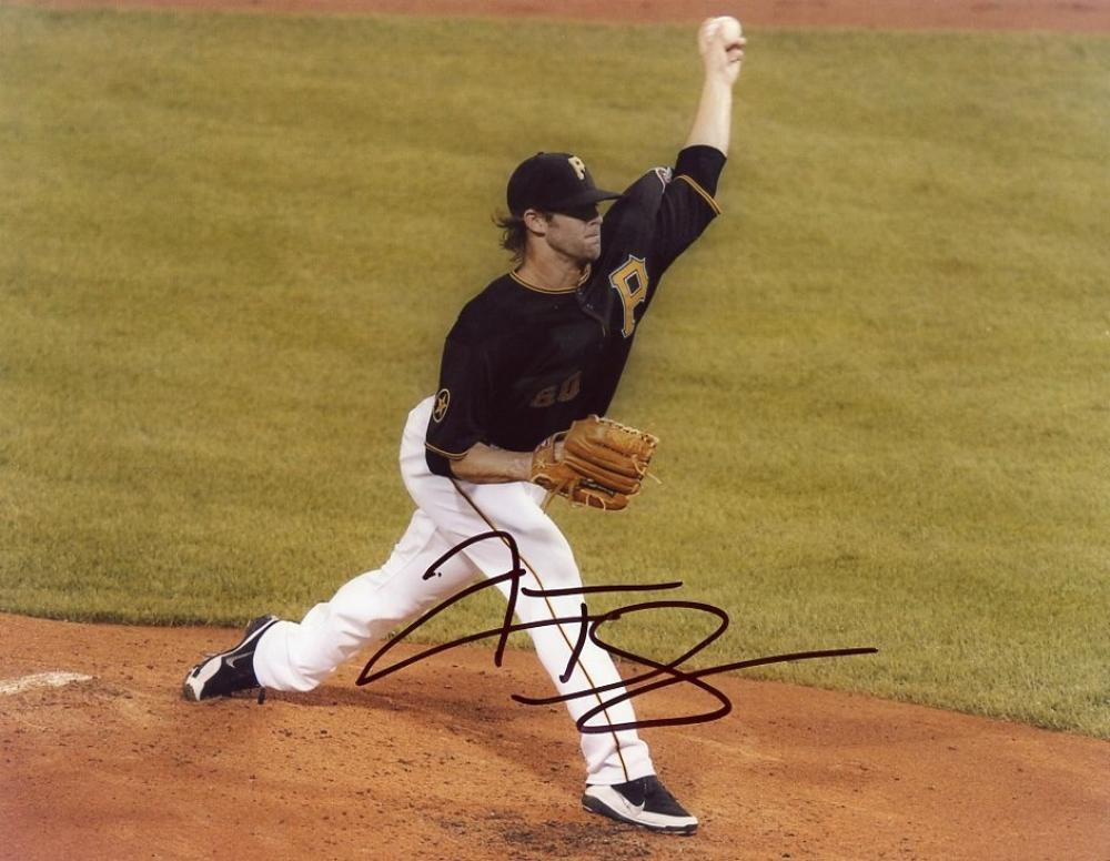 AARON THOMPSON PITTSBURGH PIRATES SIGNED AUTOGRAPHED ACTION 8X10 PHOTO W/COA 