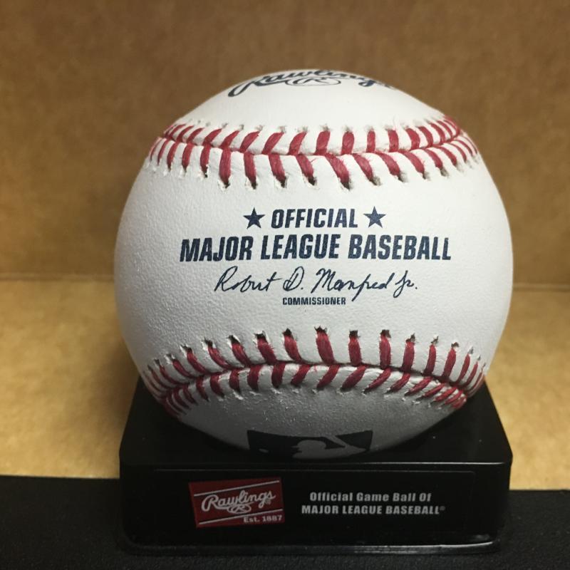BRENDAN RODGERS COLORADO ROCKIES M.L. SIGNED BASEBALL W/COA