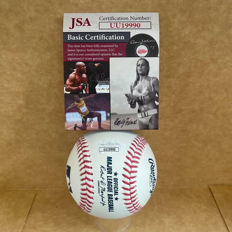 KEN HAWK HARRELSON HOF 2020 SIGNED AUTOGRAPHED M.L. BASEBALL JSA UU19990