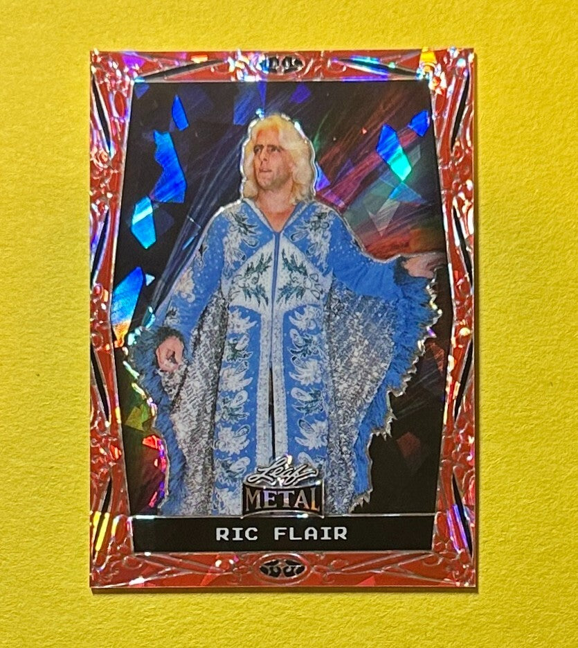 2024 LEAF METAL WRESTLING RIC FLARE RED /7 #32