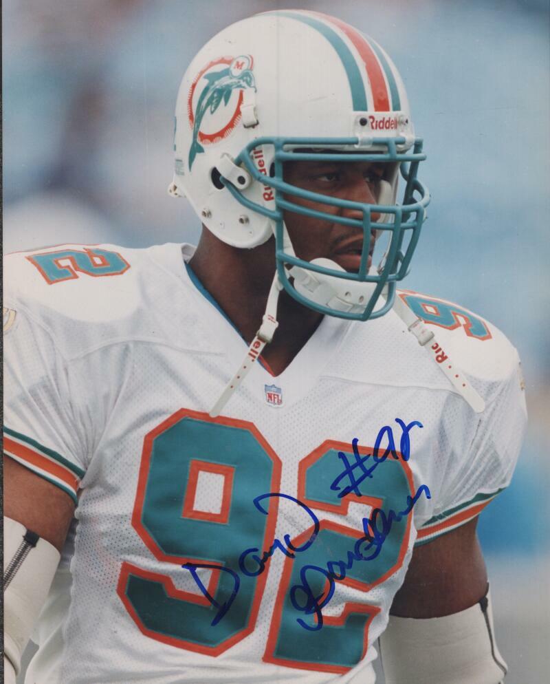 DARYL GARDENER MIAMI DOLPHINS SIGNED AUTOGRAPHED 8X10 PHOTO W/ COA