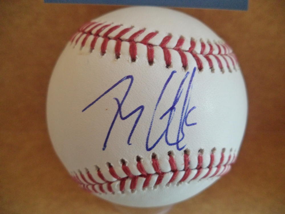 TYLER GAFFNEY PIRATES/ NEPATRIOTS ROOKIE YEAR SIGNED M.L BASEBALL BECKETT R01246