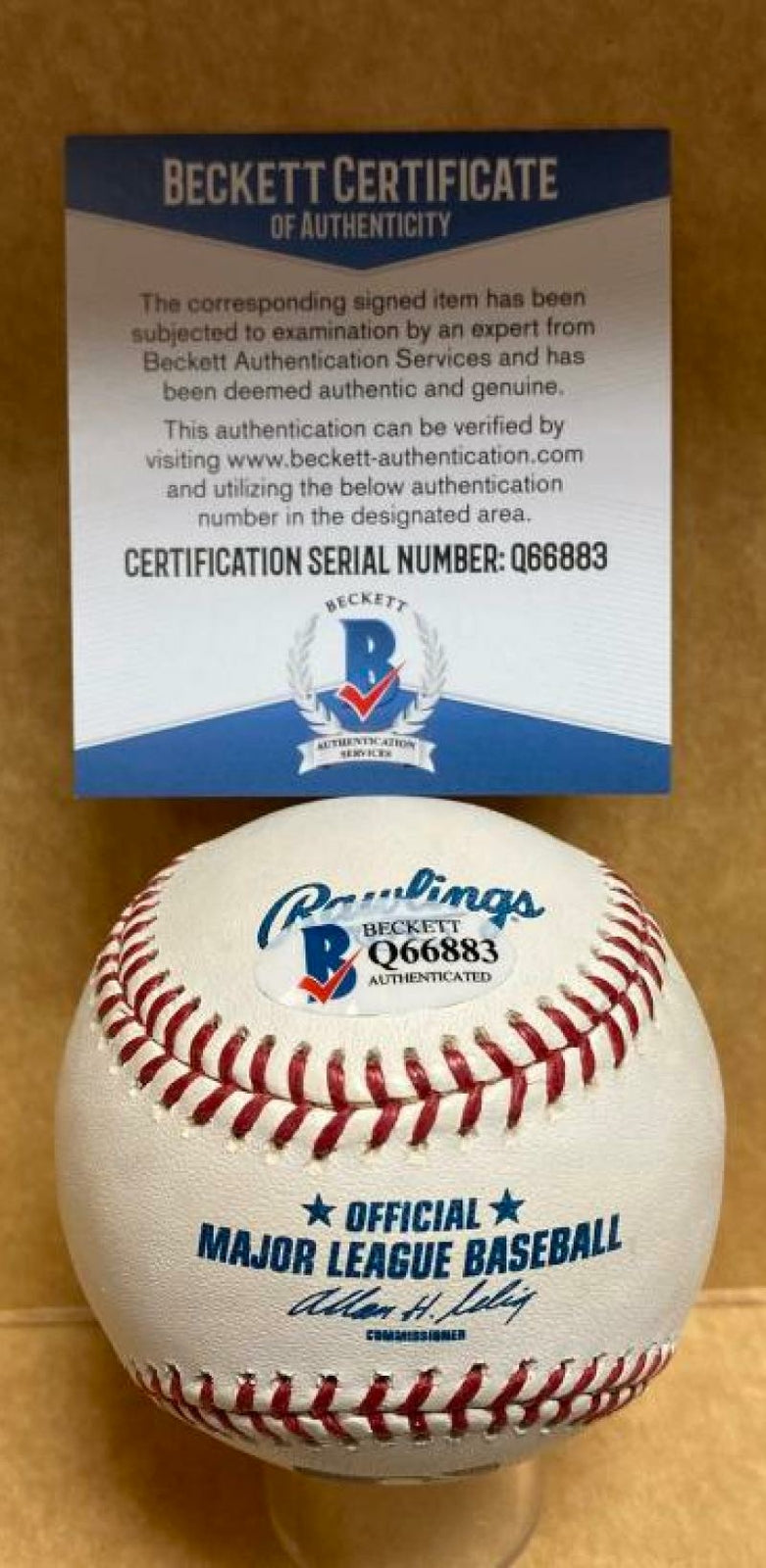 HOWARD JOHNSON #20 NEW YORK METS SIGNED AUTO M.L. BASEBALL BECKETT Q66883