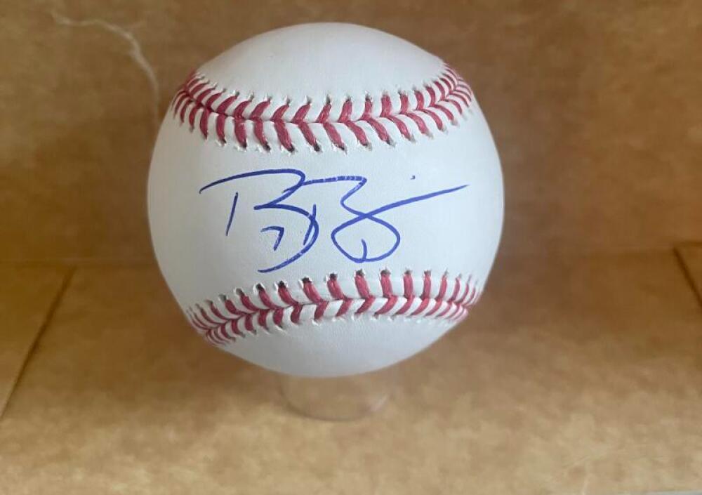 BRYCE BONNIN CINCINNATI REDS SIGNATURE DEBUT SIGNED M.L. BASEBALL JSA SD140108