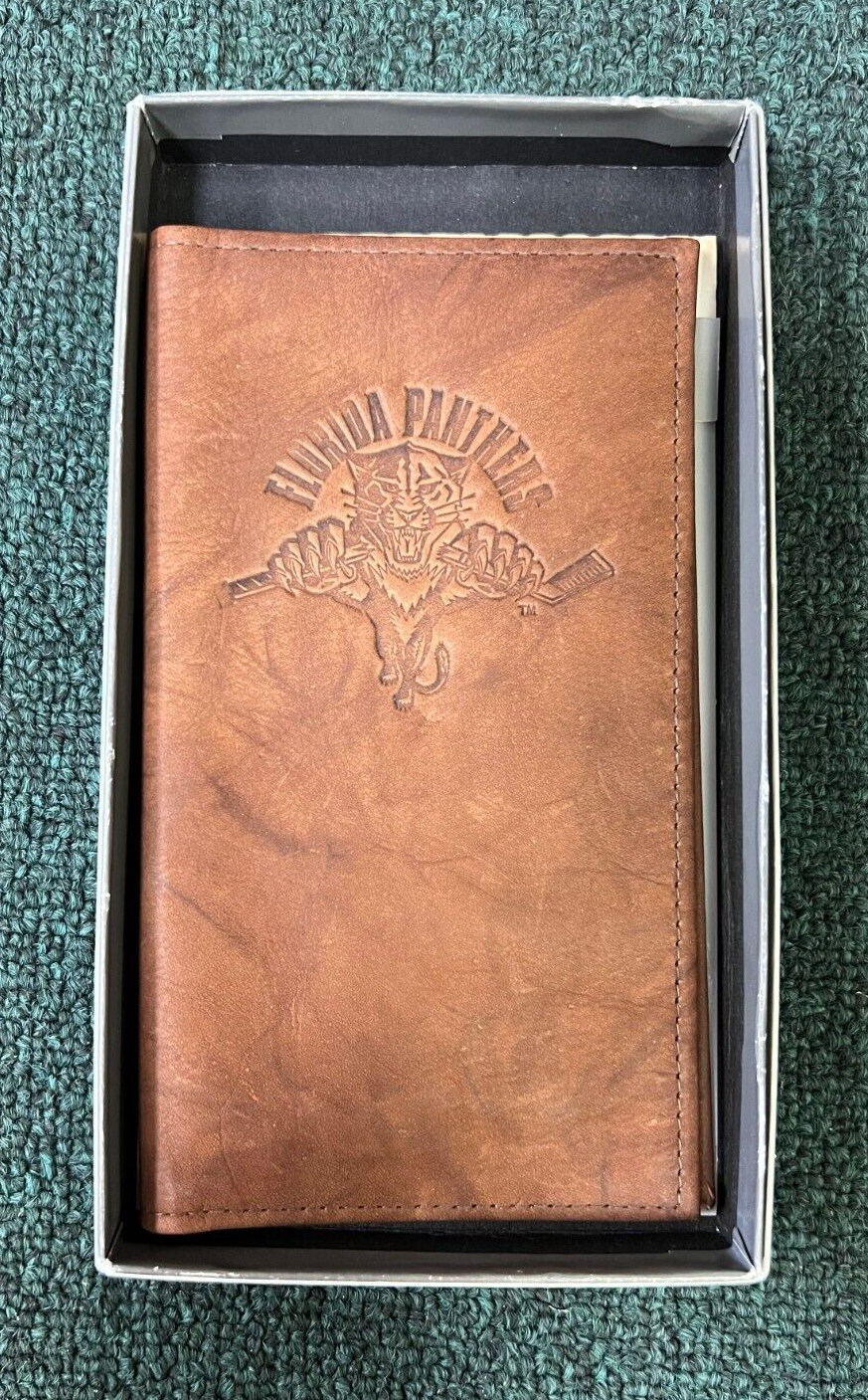 FLORIDA PANTHERS THROWBACK TEAM LOGO LEATHER WALLET CHECK BOOK NEW NEVER USED