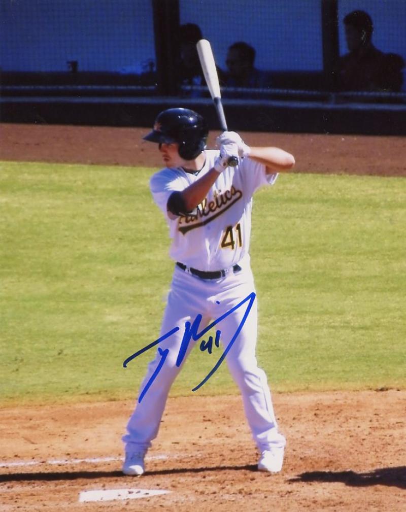 TYLER RAMIREZ OAKLAND A'S SIGNED AUTOGRAPHED 8X10 PHOTO W/COA 