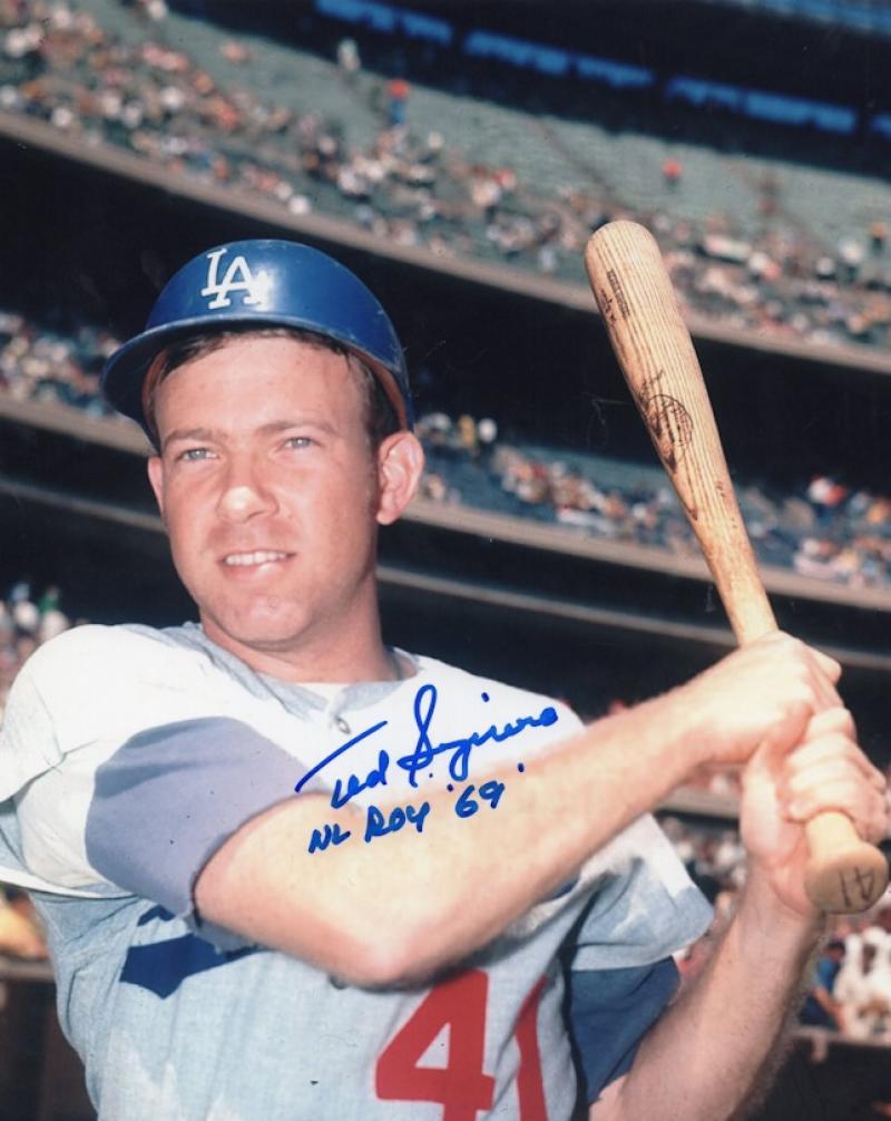 TED SIZEMORE NL ROY 68 DODGERS  SIGNED AUTOGRAPHED 8X10 PHOTO W/ COA