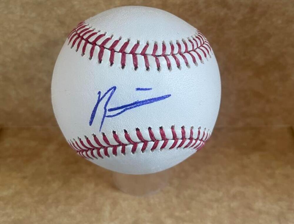 JOHAN ROJAS PHILLIES "SWEET SPOT" SIGNED AUTOGRAPHED M.L. BASEBALL BECKETT AUTH