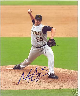 MATT CAPPS PITTSBURGH PIRATES SIGNED 8X10 PHOTO W/COA