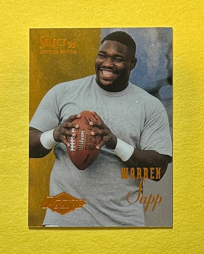 1995 PINNACLE SELECT CERTIFIED EDITION WARREN SAPP #127 BUCCANEERS