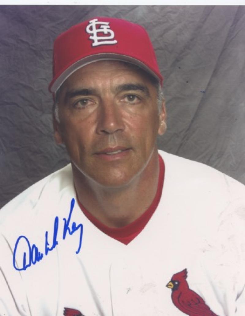 DAVE MCKAY ST. LOUIS CARDINALS AUTOGRAPHED 8x10 PHOTO W/COA POSED