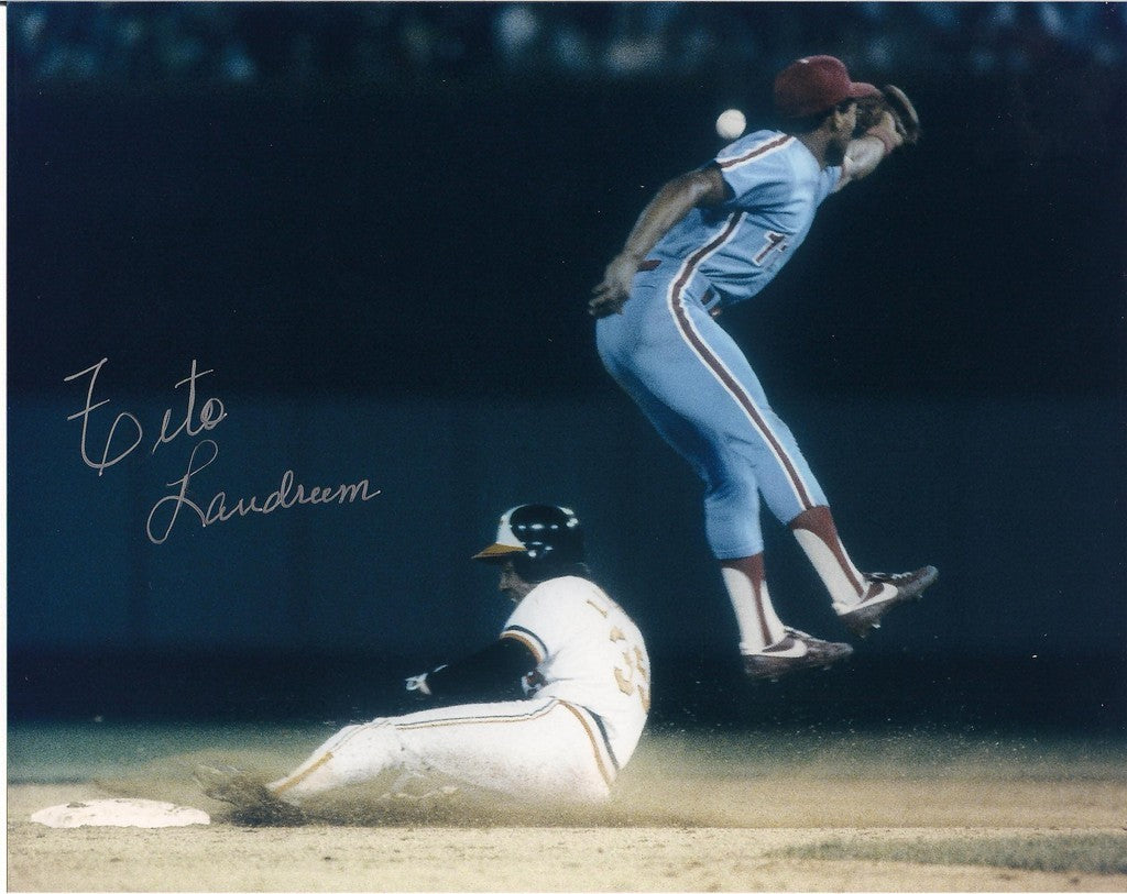 TITO LANDRUM BALTIMORE ORIOLES SIGNED 8X10 PHOTO W/COA