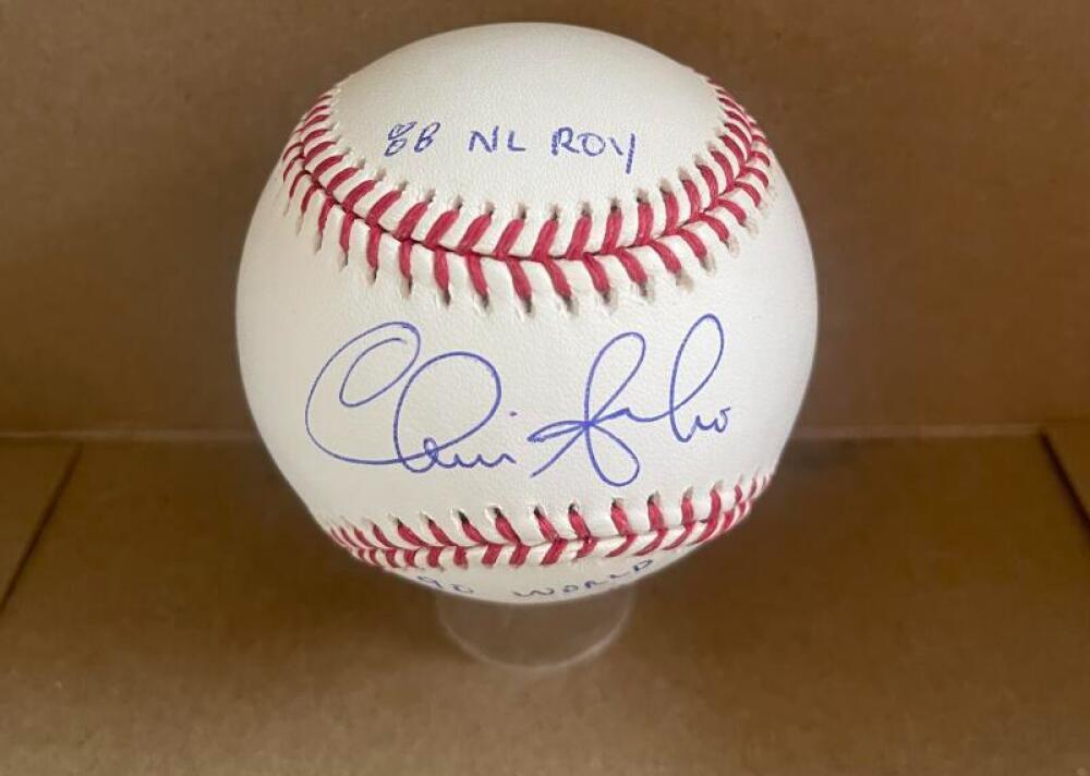 CHRIS SABO 88 NL ROY 90 WORLD CHAMPS SIGNED M.L. BASEBALL JSA AUTH