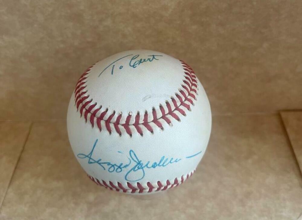 REGGIE JACKSON PERSONALIZED SIGNED AUTO SOUTHERN LEAGUE RARE BASEBALL W/COA
