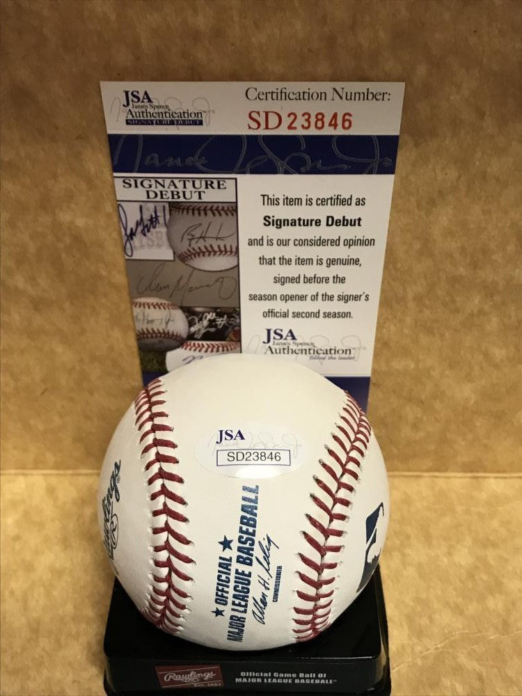 NICKY DELMONICO  WHITE SOX   SIGNATURE DEBUT  SIGNED M.L. BASEBALL JSA  SD23846