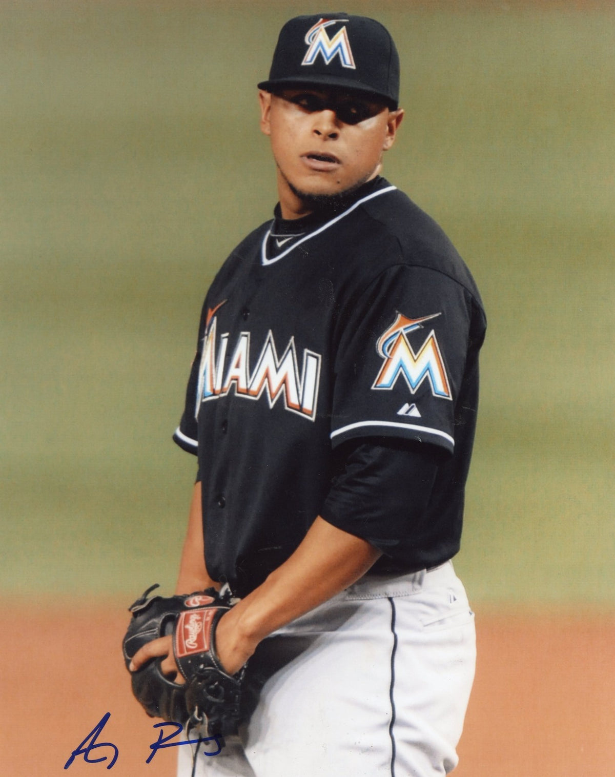 A.J. RAMOS  MIAMI  MARLINS    AUTOGRAPHED    SIGNED  8X10  PHOTO