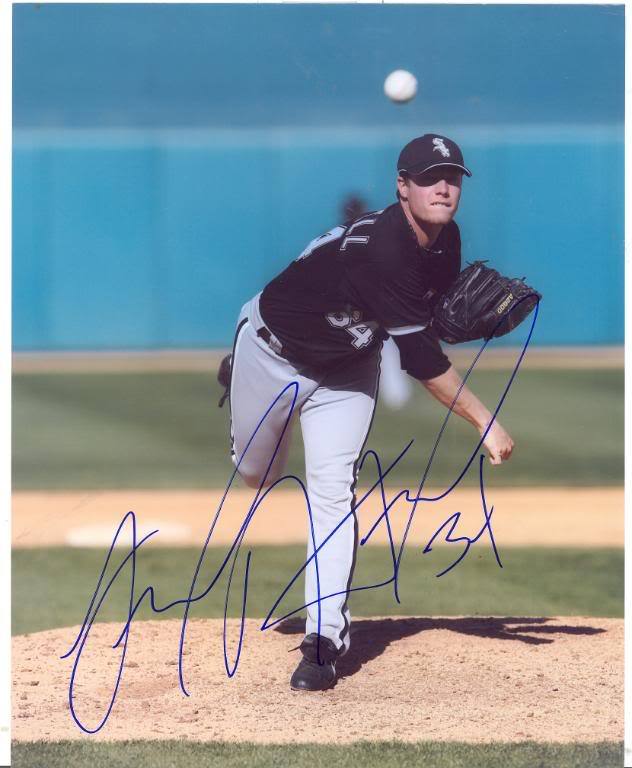 LUCAS HARRELL CHICAGO WHITE SOX SIGNED 8X10 PHOTO W/COA