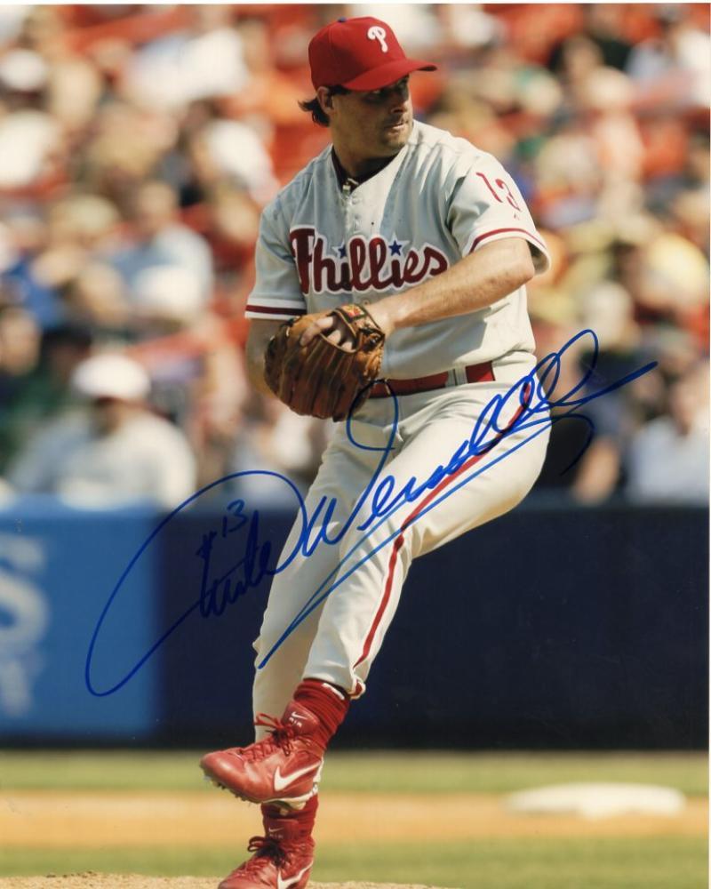 TURK WENDELL PHILADELPHIA PHILLIES SIGNED AUTOGRAPHED 8X10 PHOTO W/ COA