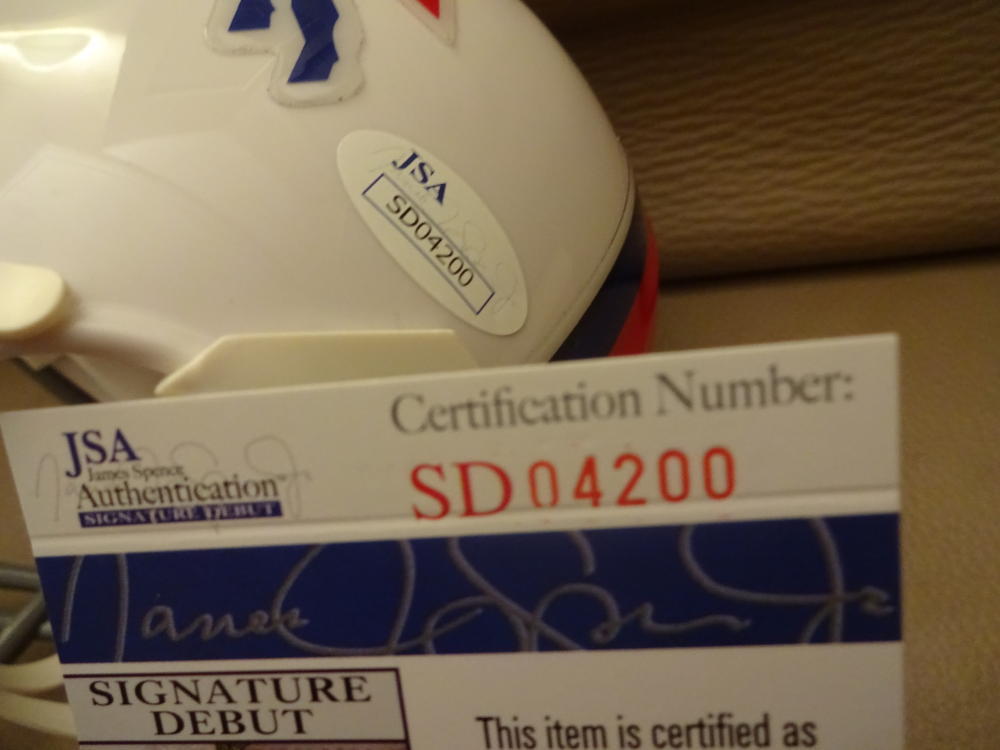KARLOS  WILLIAMS  BUFFALO  BILLS    SIGNED AUTOGRAPHED MINI HELMET JSA SD 04200