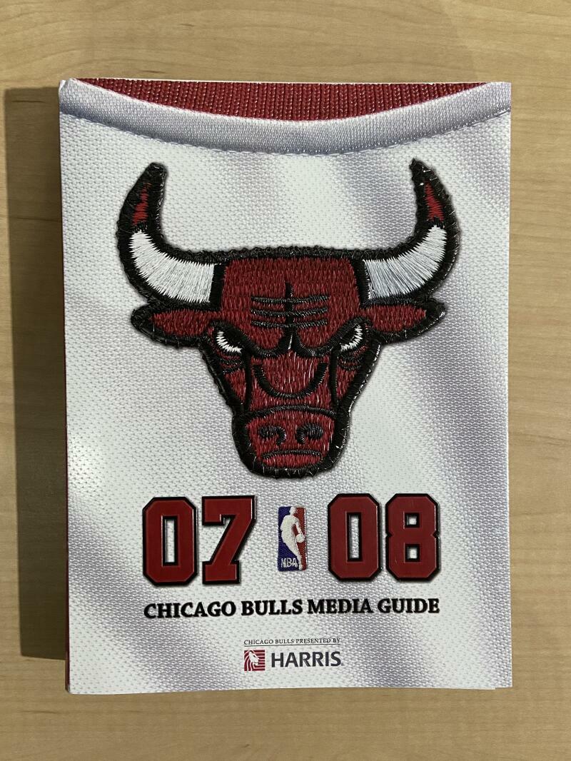 2007-08 CHICAGO BULLS MEDIA GUIDE 408 PAGES