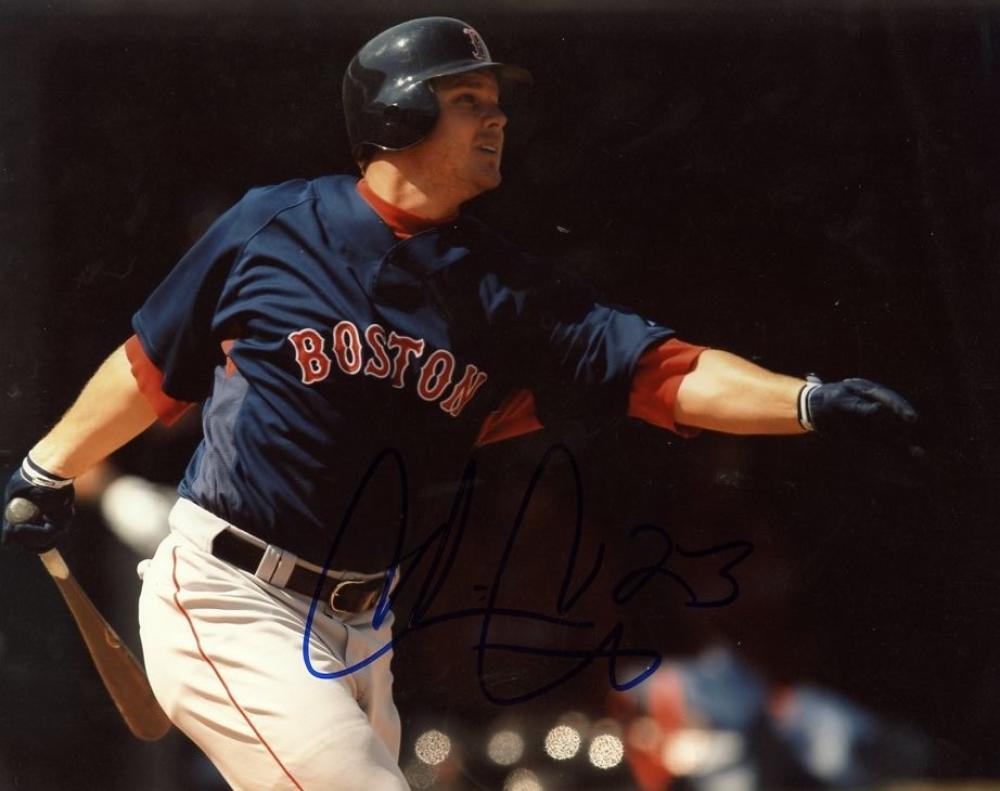CHRIS CARTER BOSTON RED SOX SIGNED AUTOGRAPHED 8X10 PHOTO W/COA 