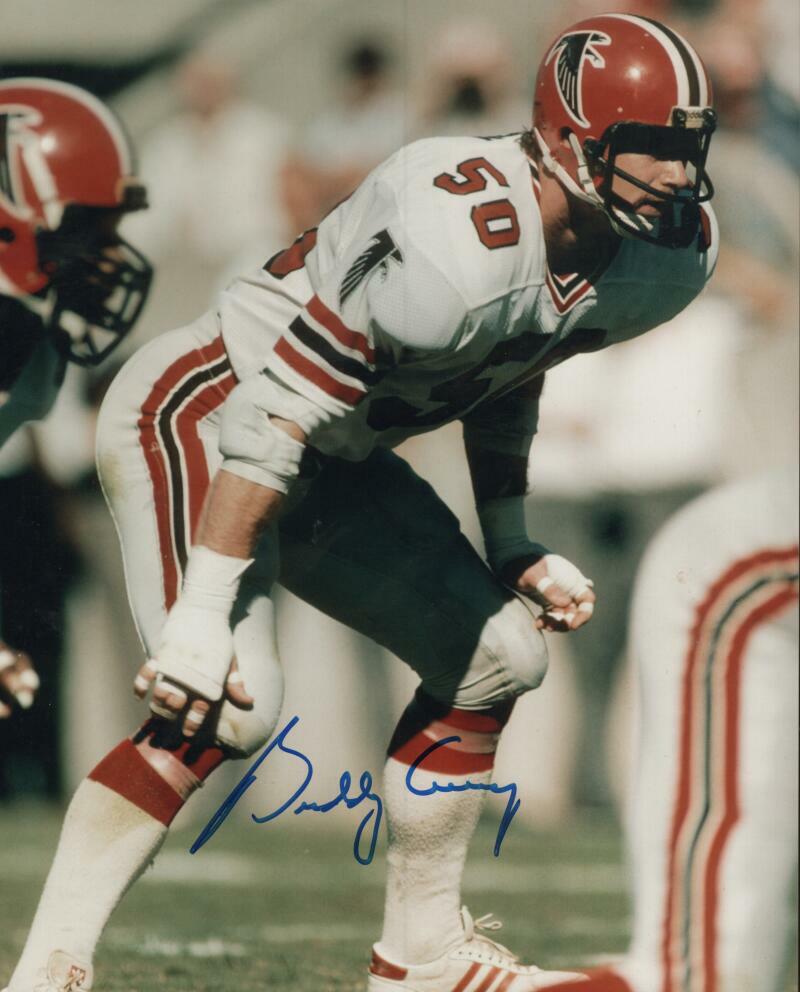 BUDDY CURRY ATLANTA FALCONS SIGNED AUTOGRAPHED 8X10 PHOTO W/ COA