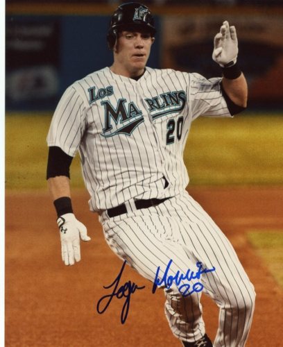 LOGAN MORRISON FLORIDA MARLINS SIGNED 8X10 PHOTO W/COA