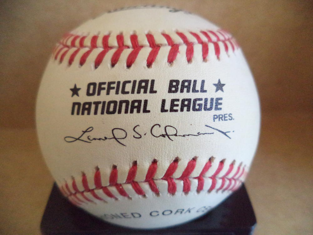 GREG GROSS PHILADELPHIA PHILLIES SIGNED AUTOGRAPHED N.L. BASEBALL W/COA