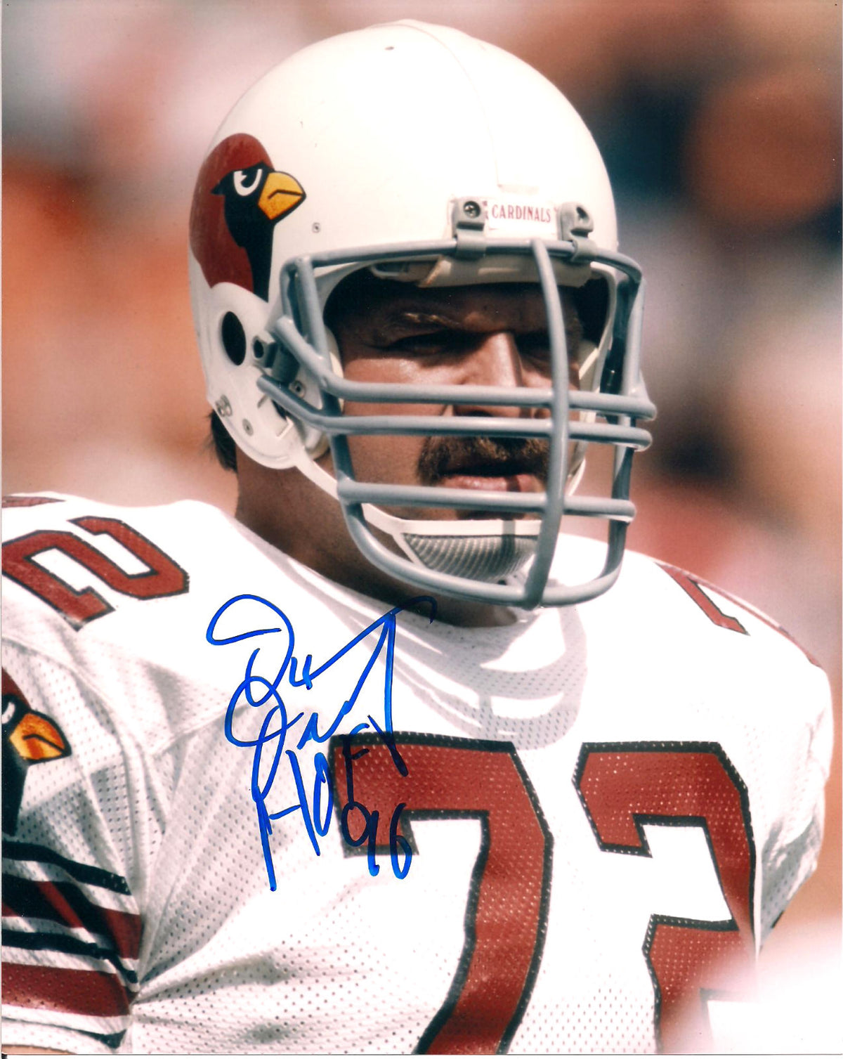 DAN DIERDORF ST LOUIS CARDINALS AUTOGRAPHED SIGNED 8X10 PHOTO W/COA