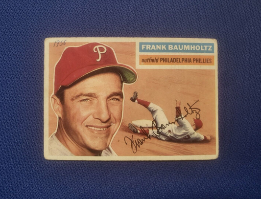 1956 TOPPS FRANK BAUMHOLTZ PHILADELPHIA PHILLIES #274 CARD VINTAGE SET-BREAK