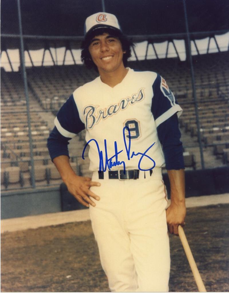 MARTY PEREZ ATLANTA BRAVES SIGNED 8X10 PHOTO W/COA