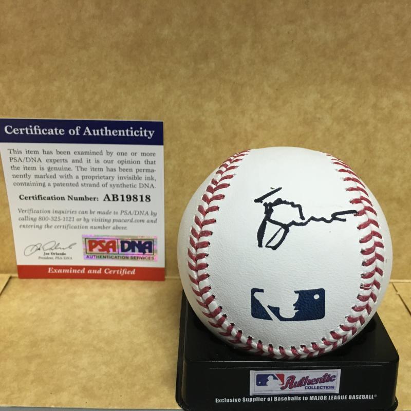 TONY BENNETT SINGER SIGNED IN SHARPIE  M.L. SIGNED BASEBALL PSA AB19818