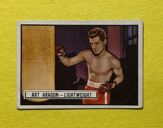 1951 TOPPS RINGSIDE ART ARAGON #16 BOXING