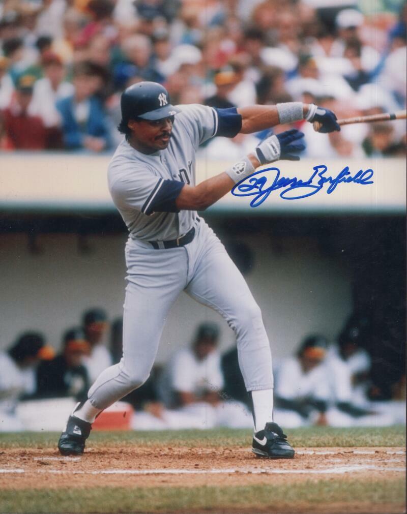 JESSE BARFIELD NEW YORK YANKEES   SIGNED AUTOGRAPHED 8X10 PHOTO W/ COA