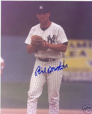 RICH MONTELEONE NEW YORK YANKEES SIGNED 8X10 PHOTO COA