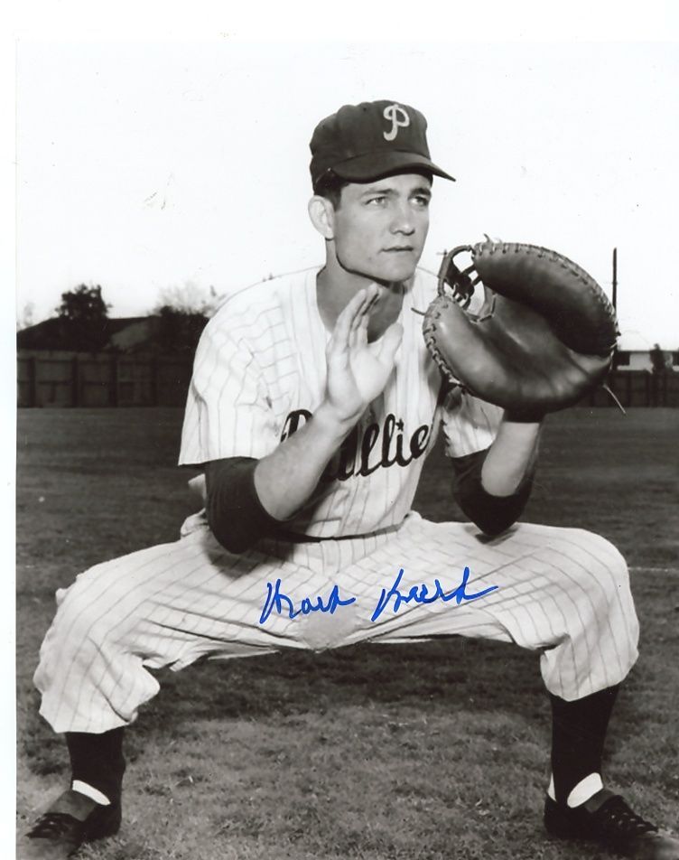 MACK BURK    PHILADELPHIA  PHILLIES     SIGNED AUTOGRAPHED 8X10 PHOTO  W/ COA 