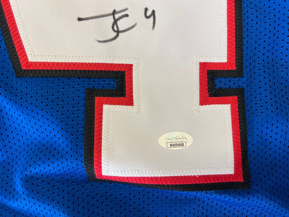 JAMES COOK BUFFALO BILLS SIGNED AUTOGRAPHED CUSTOM JERSEY SZ XL JSA COA