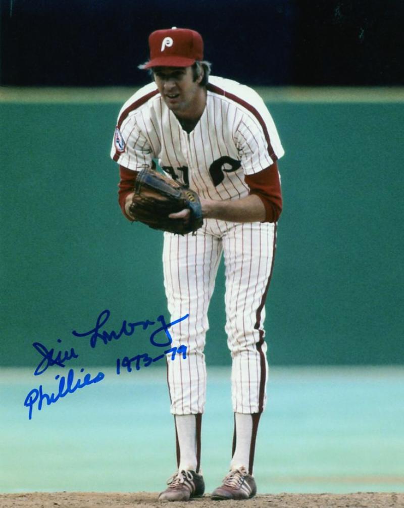 JIM LONBORG PHILADELPHIA PHILLIES 1973-79 SIGNED AUTOGRAPHED 8X10 PHOTO W/COA