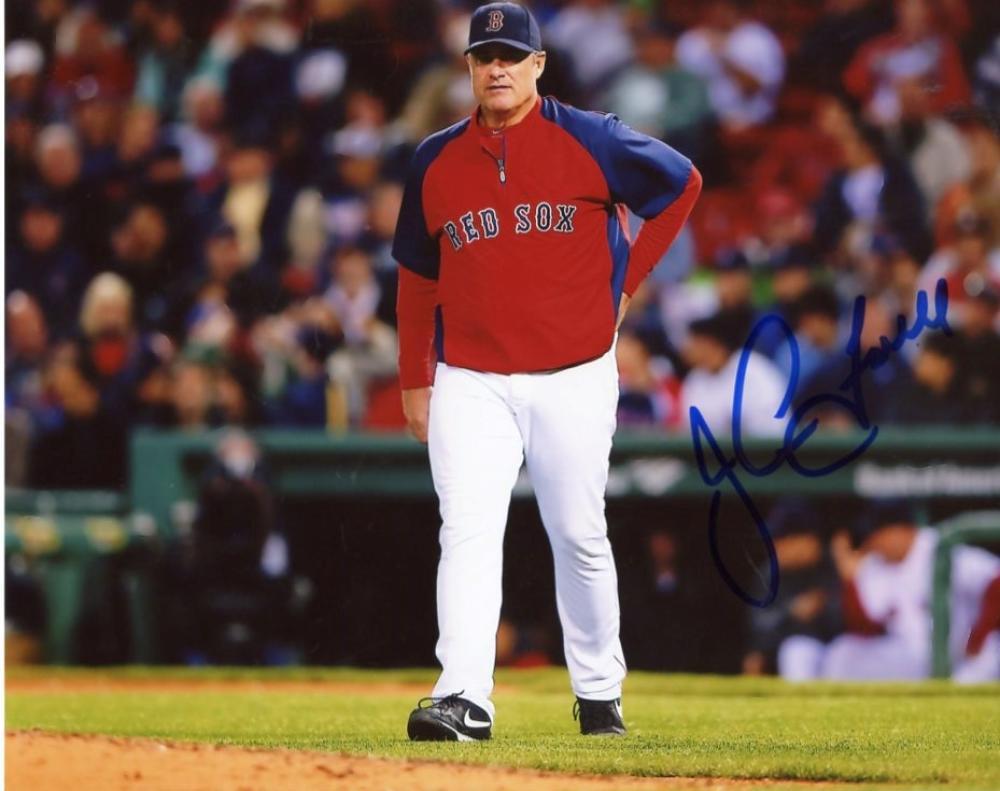 JOHN FARRELL BOSTON RED SOX MANAGER SIGNED AUTOGRAPHED 8X10 PHOTO W/COA