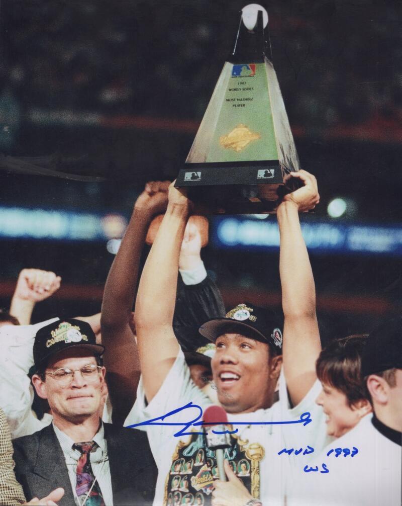 LIVAN HERNANDEZ MARLINS MVP 1997 WS SIGNED AUTOGRAPHED 8X10 PHOTO W/ COA